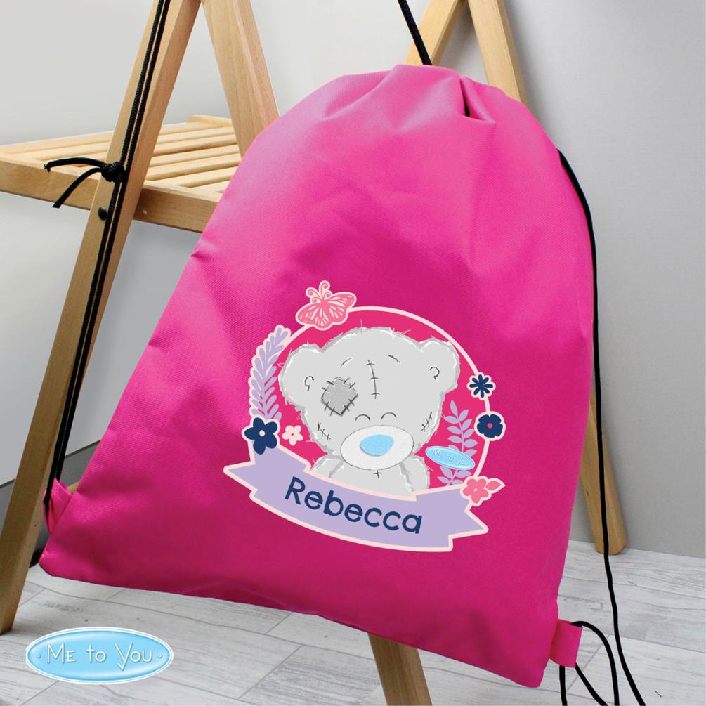 Personalised Me to You Bear Pink Swim & Kit Bag Extra Image 3